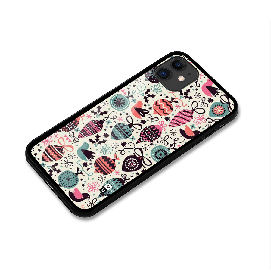 Celebration Pattern Glass Back Case for iPhone 11