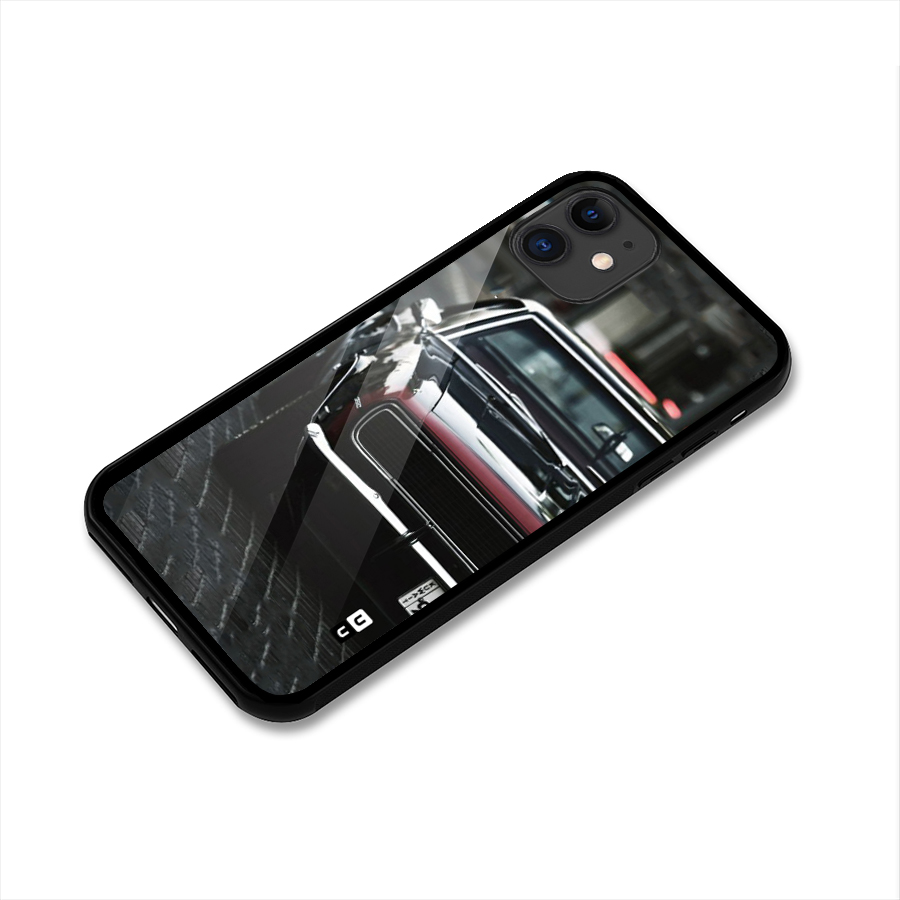 Class Vintage Car Glass Back Case for iPhone 11