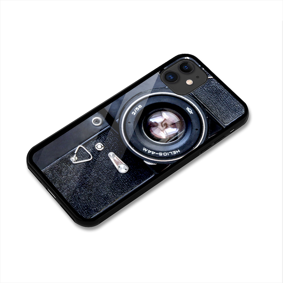 Classic Camera Glass Back Case for iPhone 11