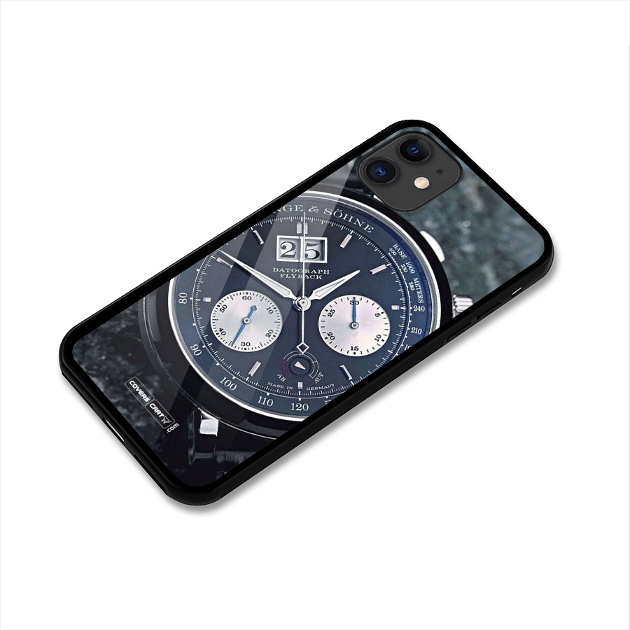 Classic Wrist Watch Glass Back Case for iPhone 11