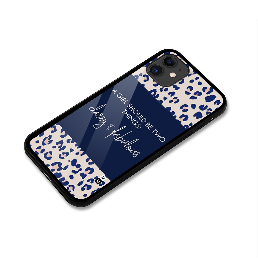 Classy and Fabulous Glass Back Case for iPhone 11