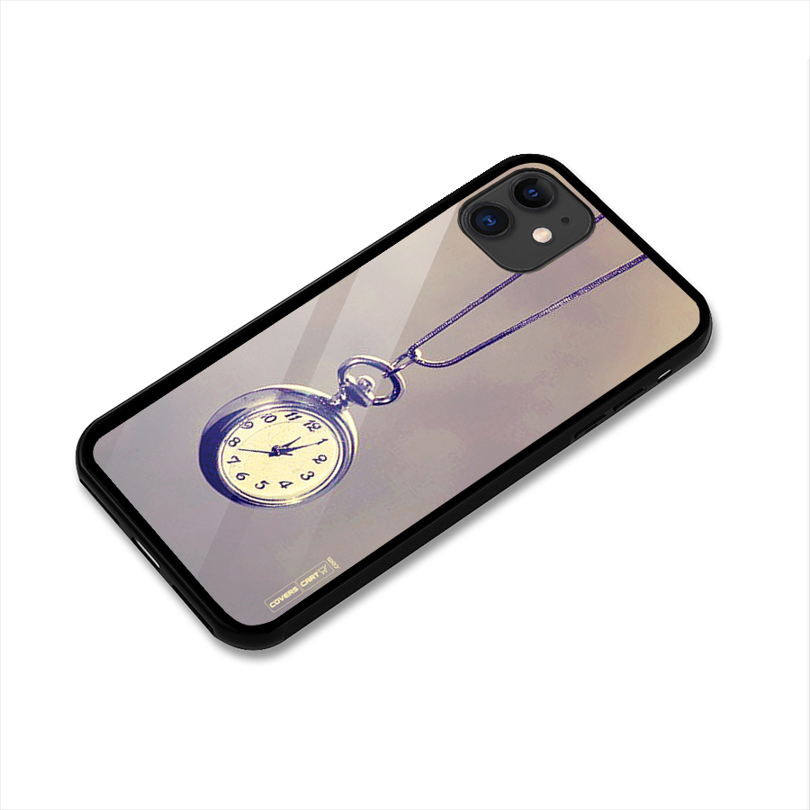 Clock Locket Glass Back Case for iPhone 11