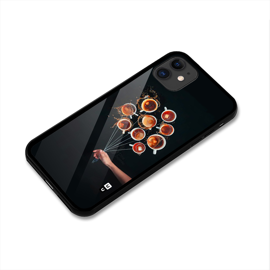 Coffee Balloon Glass Back Case for iPhone 11