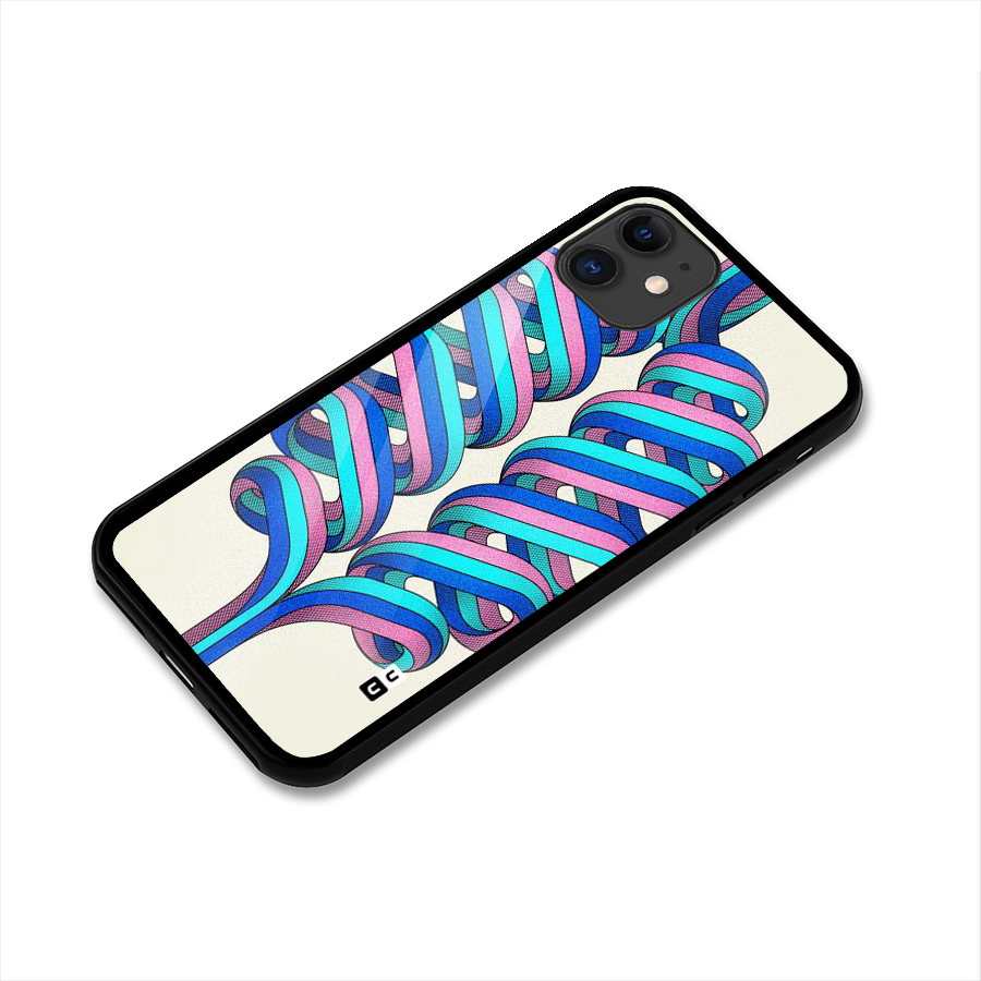 Coil Abstract Pattern Glass Back Case for iPhone 11