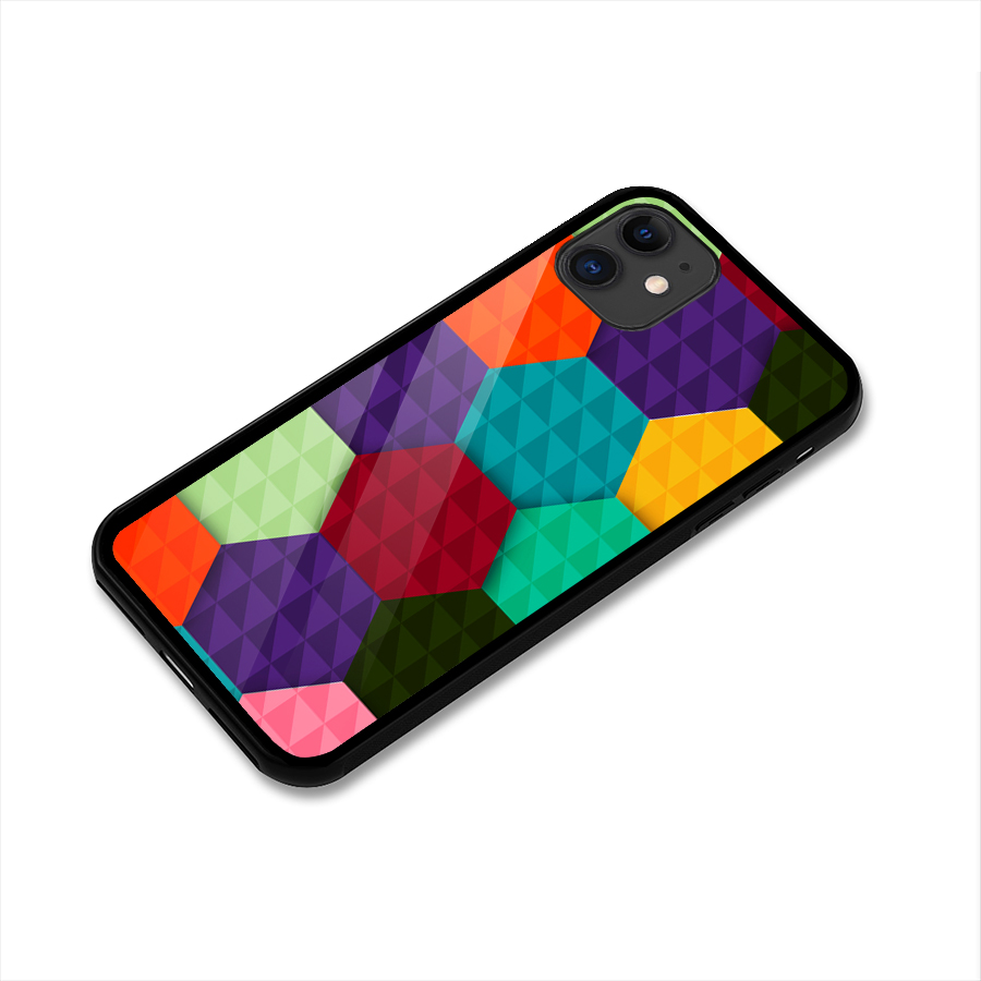 Colourful Abstract Glass Back Case for iPhone 11