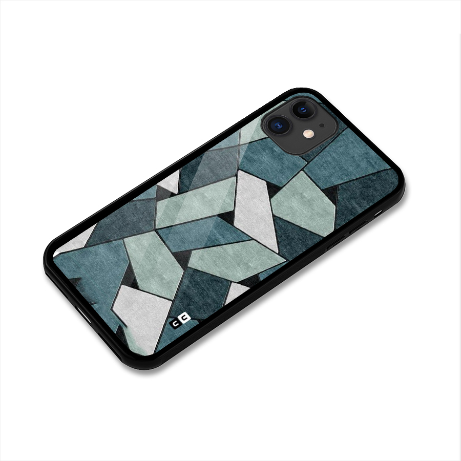 Concrete Green Abstract Glass Back Case for iPhone 11