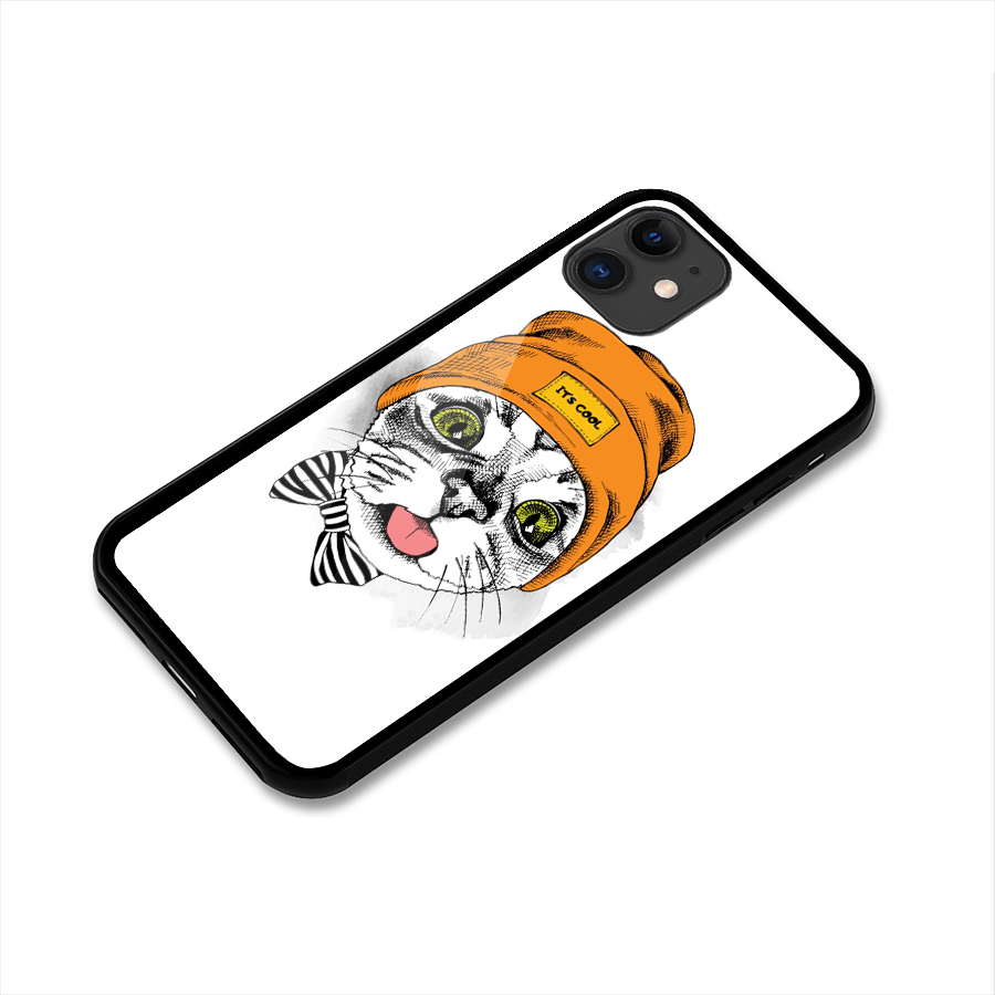 Cool cat Glass Back Case for iPhone 11