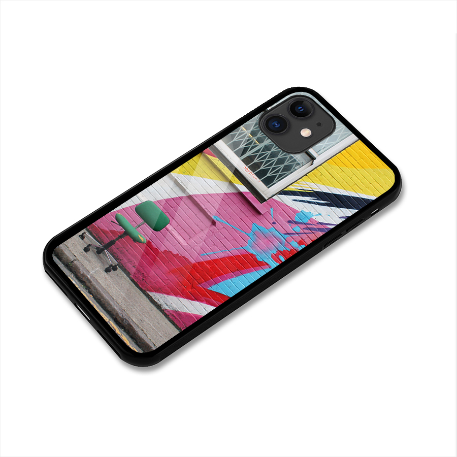 Creative Wall Art Glass Back Case for iPhone 11