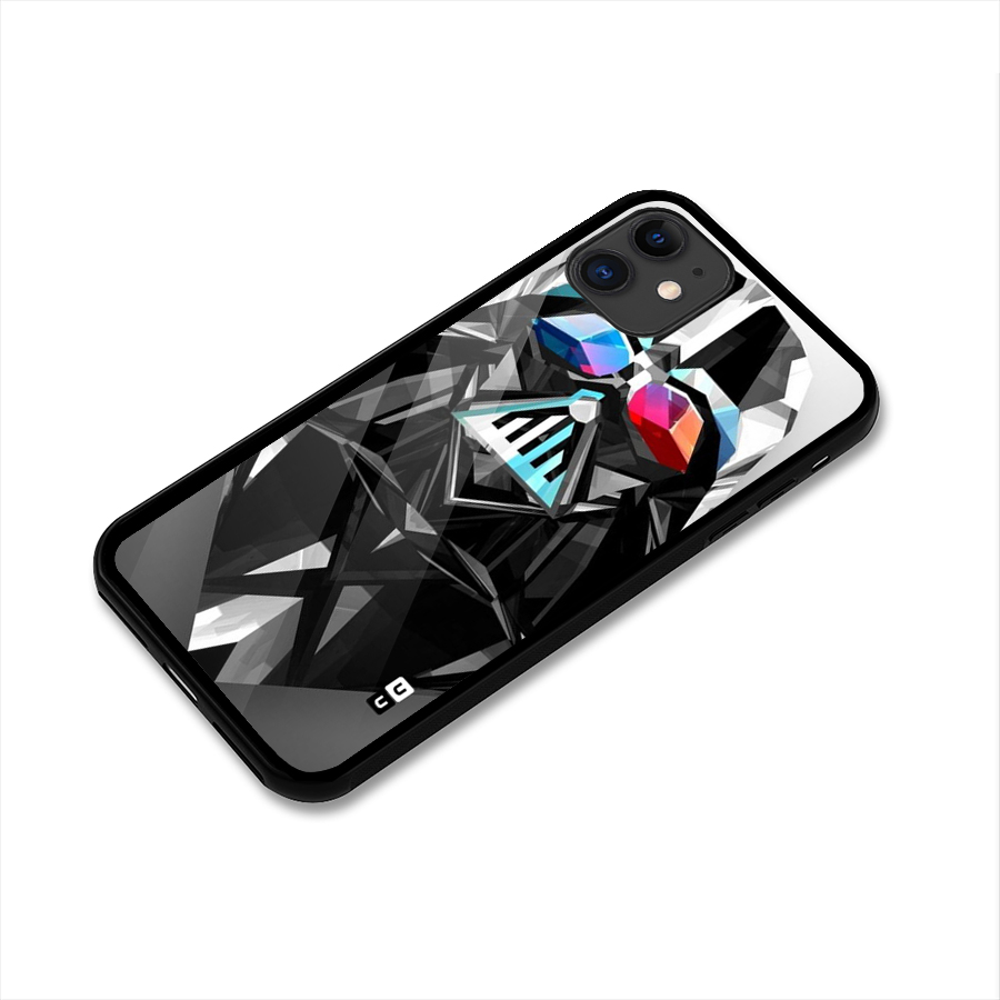 Crystal Robot Glass Back Case for iPhone 11