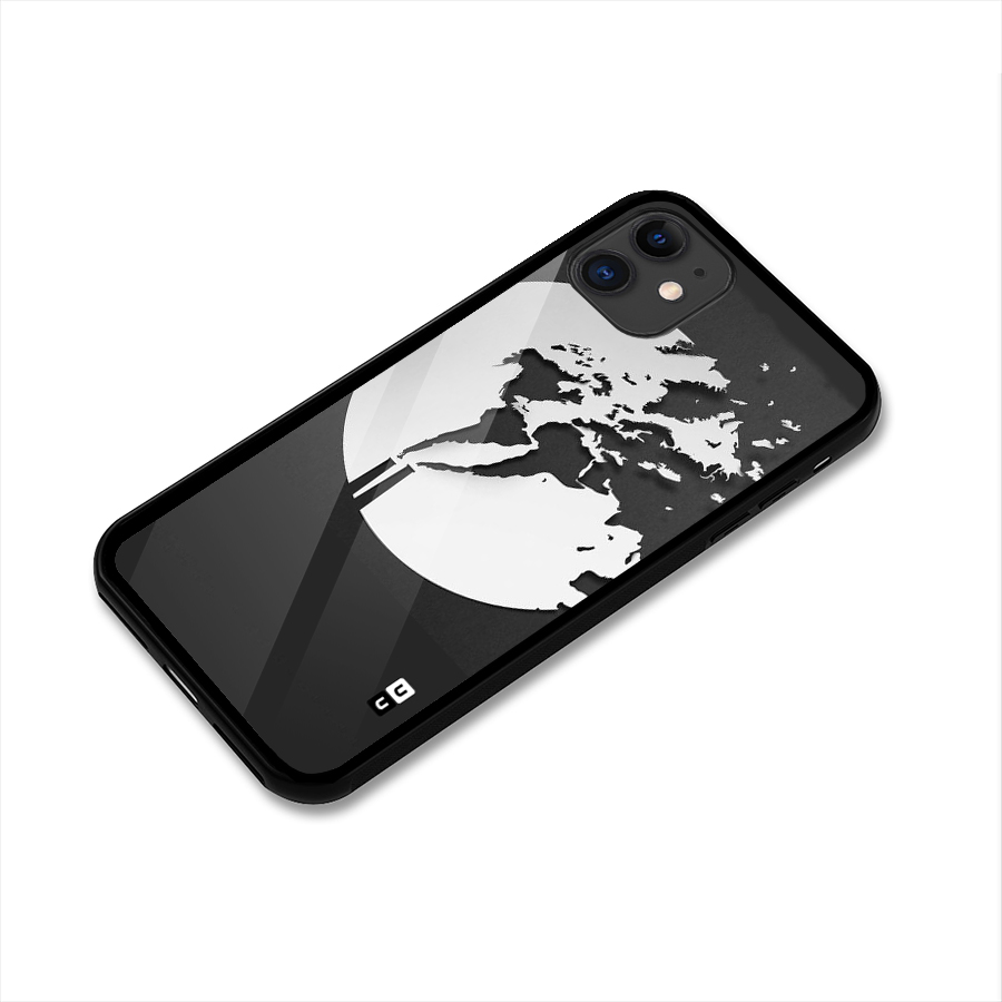 Disorted Design Black Glass Back Case for iPhone 11