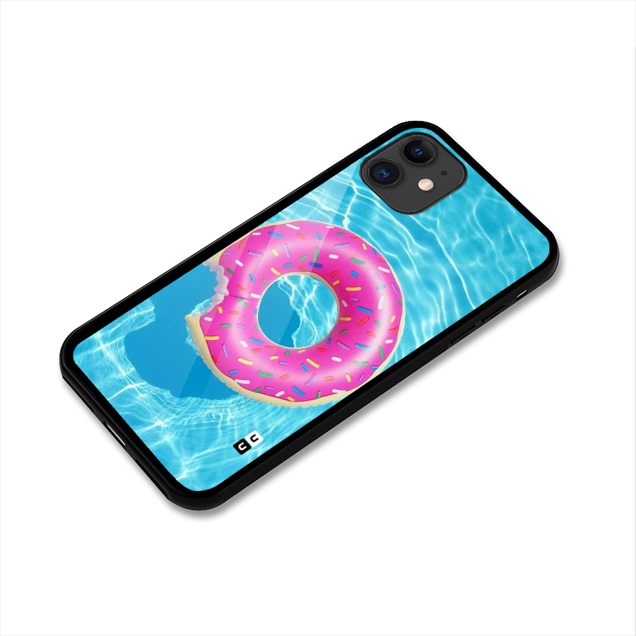 Donut Swim Glass Back Case for iPhone 11