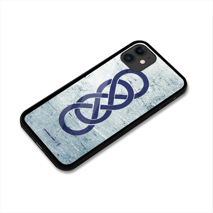 Double Infinity Rough Glass Back Case for iPhone 11