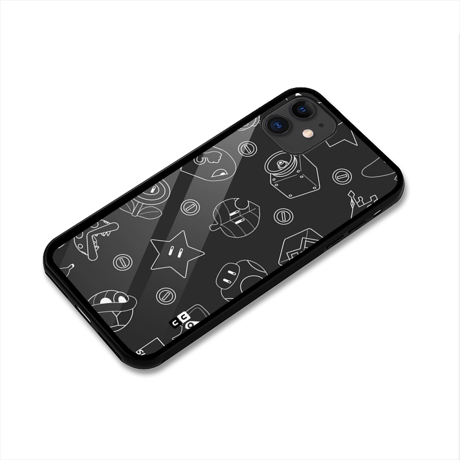 Face Mishchief Glass Back Case for iPhone 11