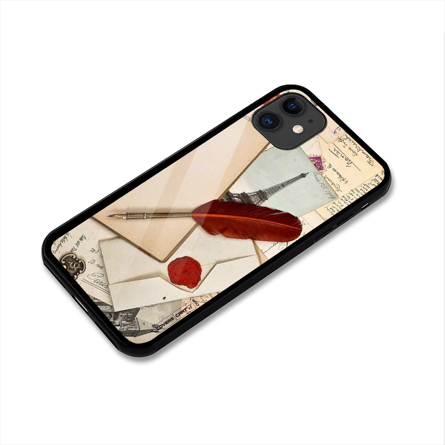 Feather Beauty Glass Back Case for iPhone 11