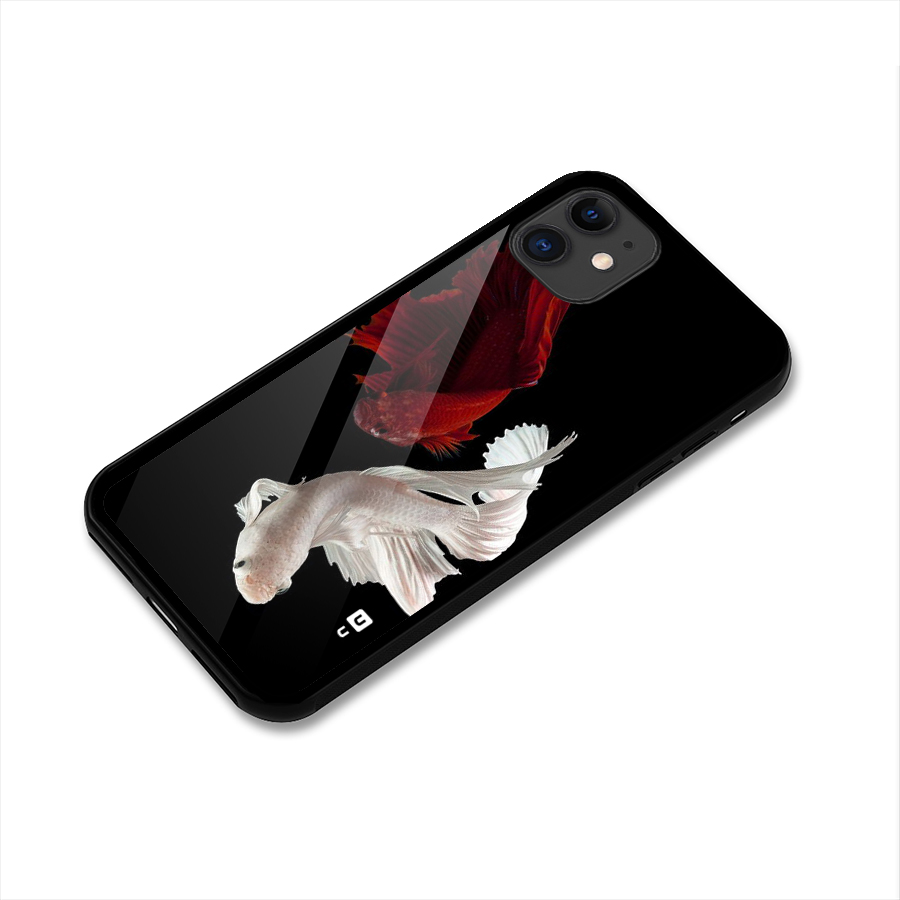 Fish Design Glass Back Case for iPhone 11