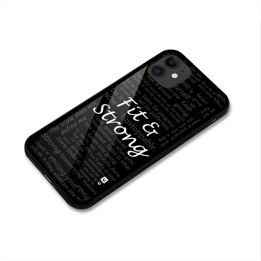 Fit And Strong Glass Back Case for iPhone 11
