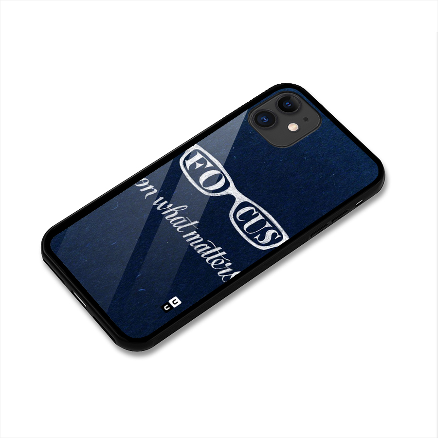 Focus Matters Glass Back Case for iPhone 11