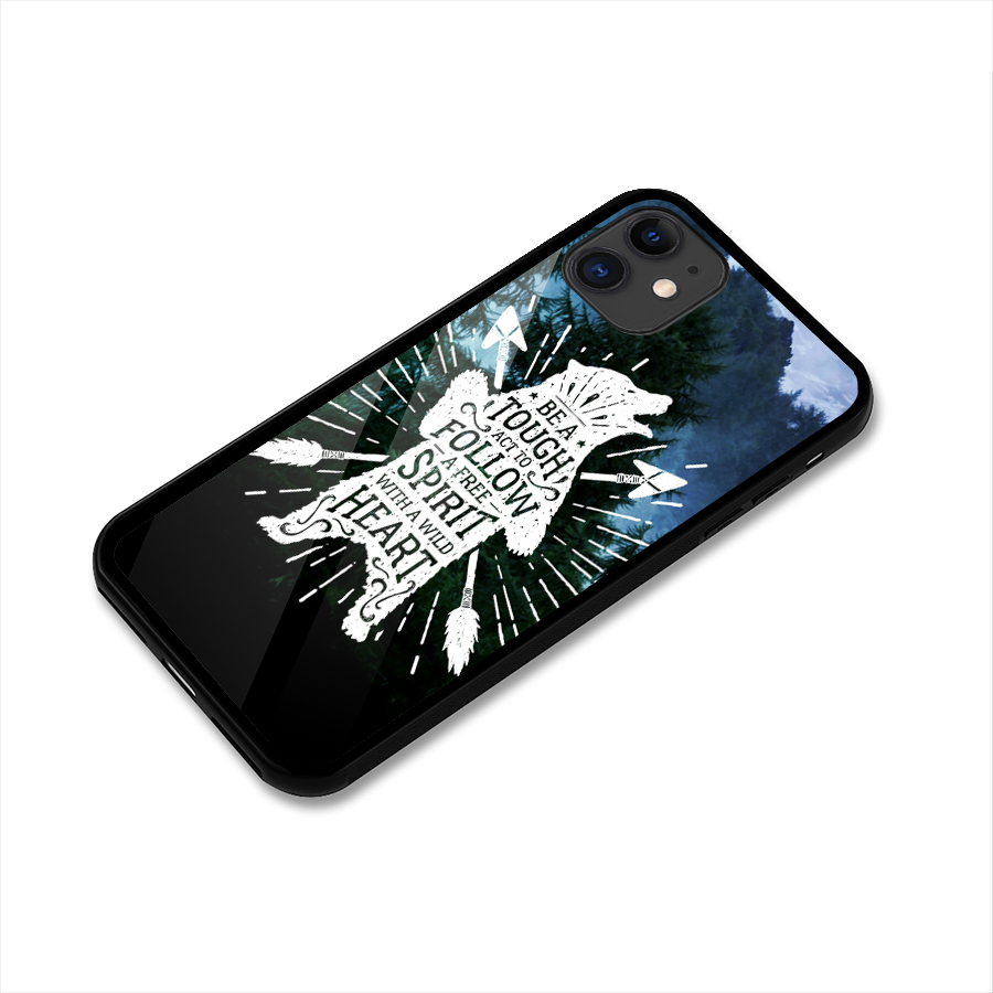 Follow Spirit Heart Glass Back Case for iPhone 11