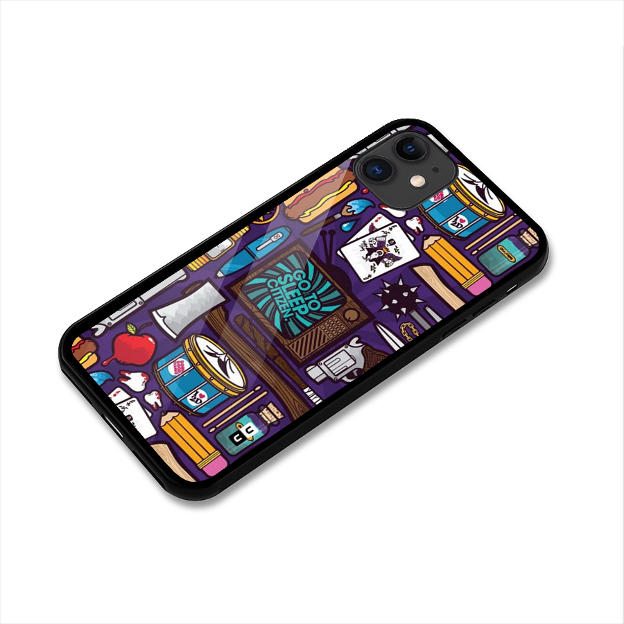 Go To Sleep Glass Back Case for iPhone 11