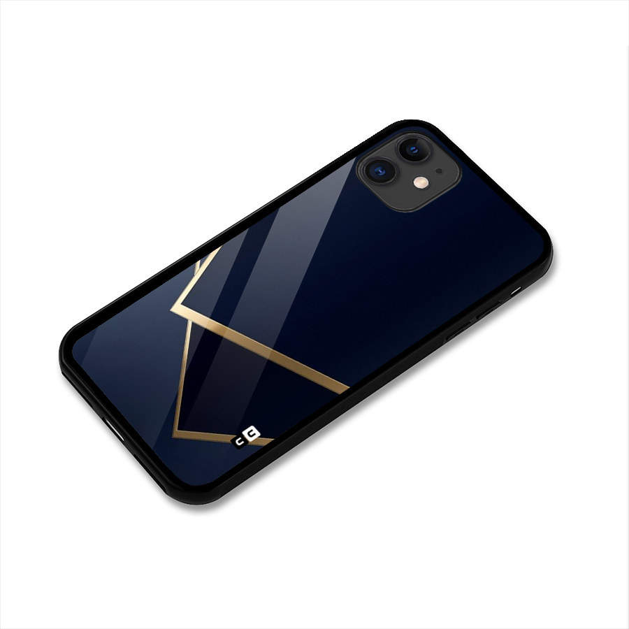 Gold Corners Glass Back Case for iPhone 11