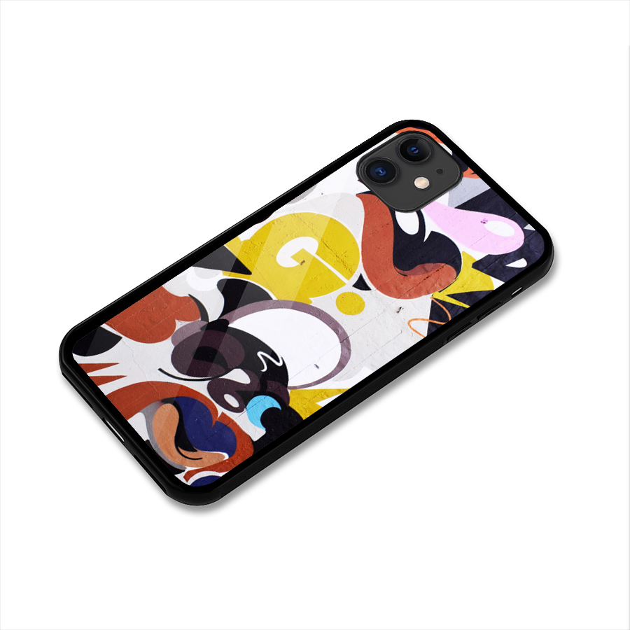 Graffiti Wall Glass Back Case for iPhone 11
