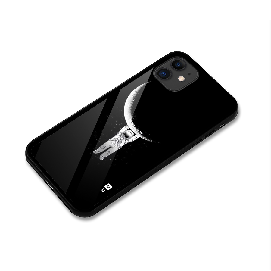 Hanging Astronaut Glass Back Case for iPhone 11
