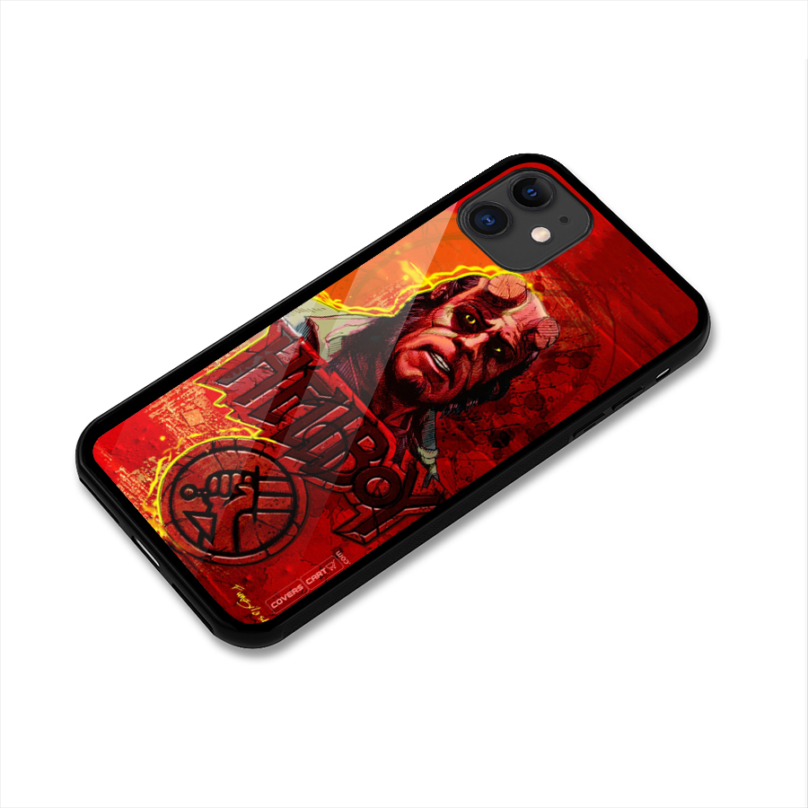 Hellboy Artwork Glass Back Case for iPhone 11