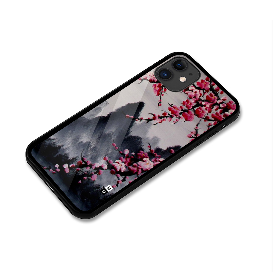 Hills And Blossoms Glass Back Case for iPhone 11