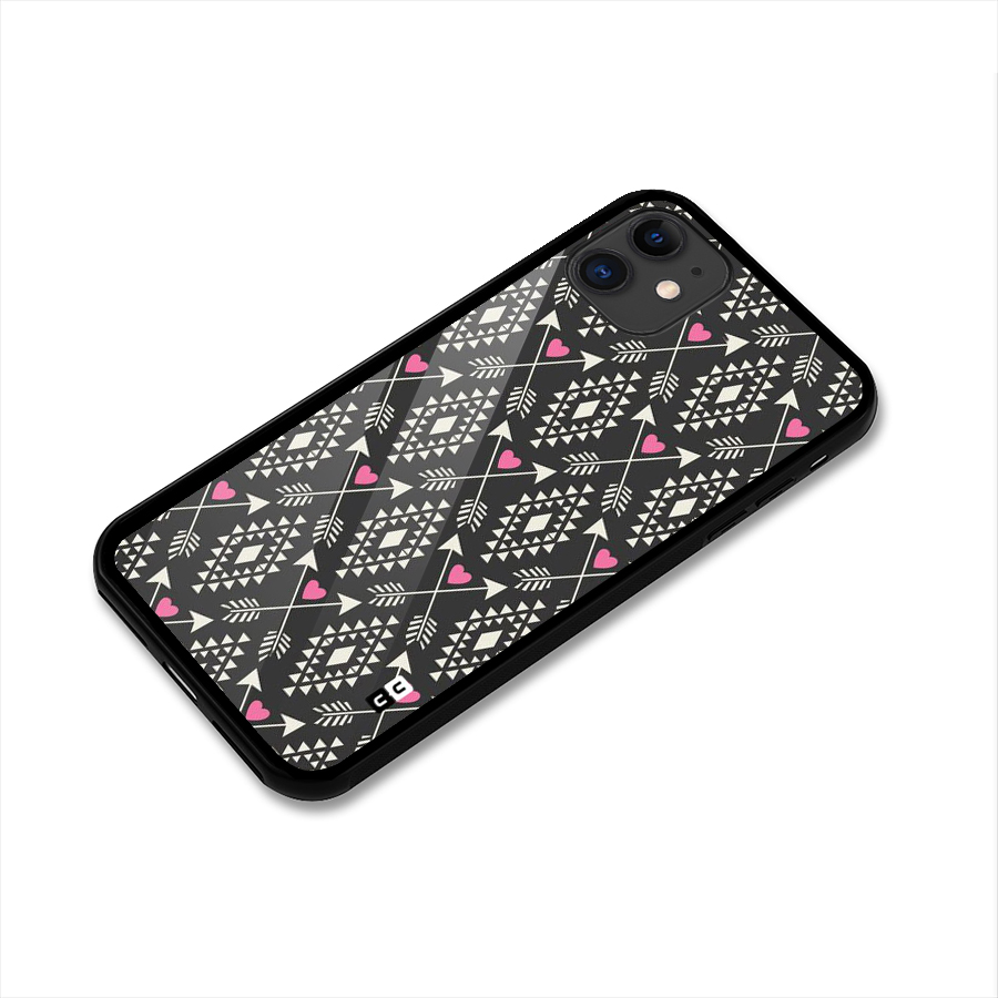 Hit Arrow Love Glass Back Case for iPhone 11