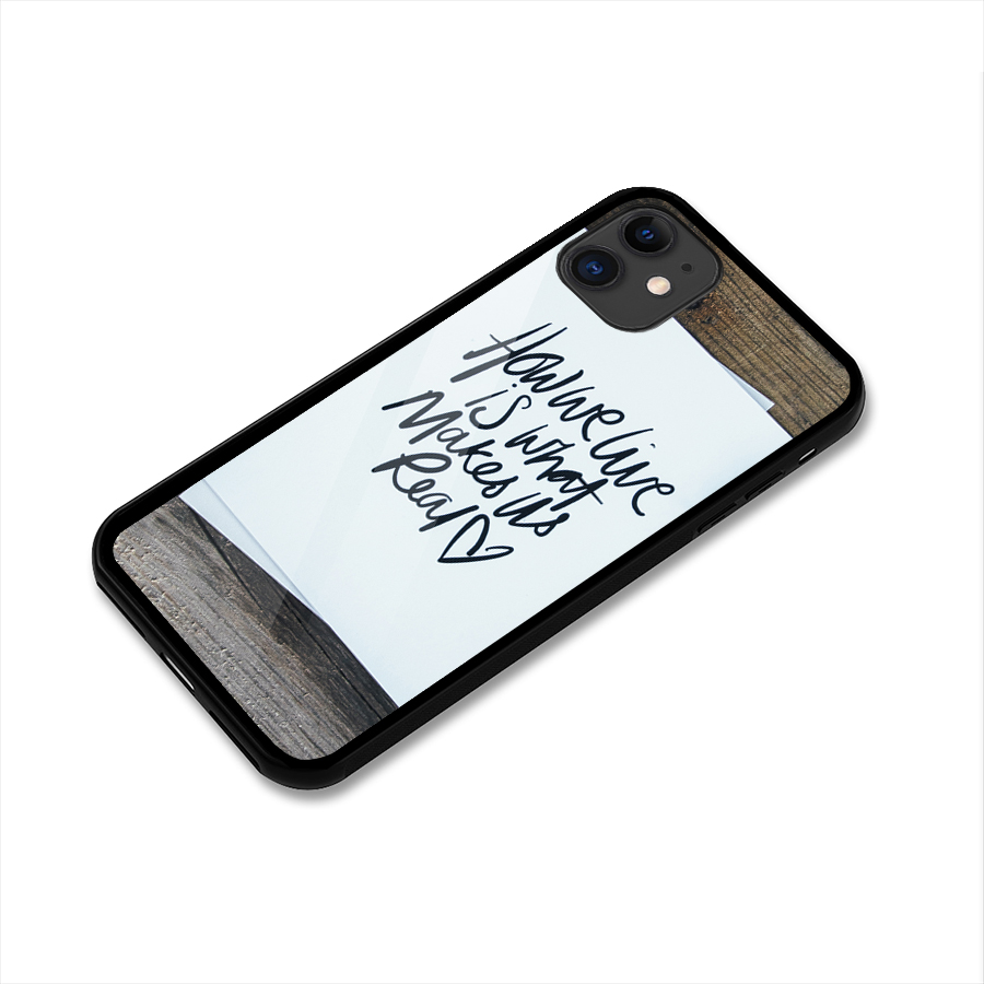 How We Live Glass Back Case for iPhone 11