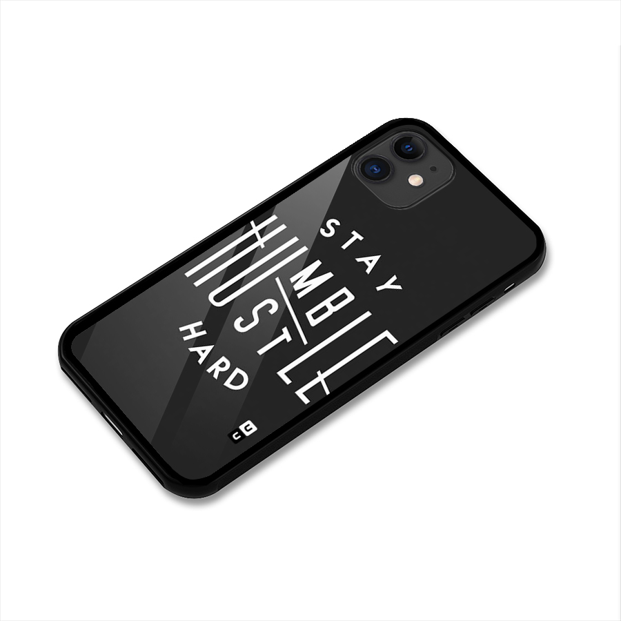 Hustle Hard Glass Back Case for iPhone 11