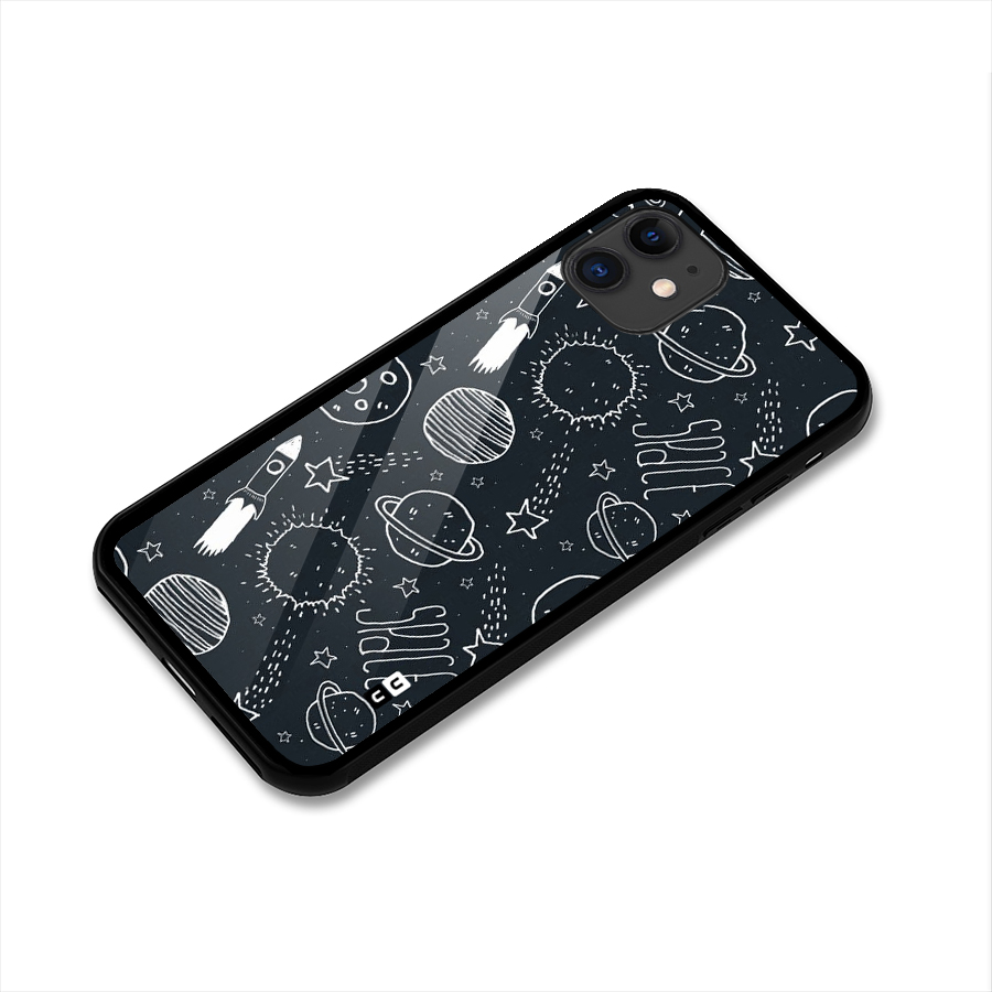 Just Space Things Glass Back Case for iPhone 11