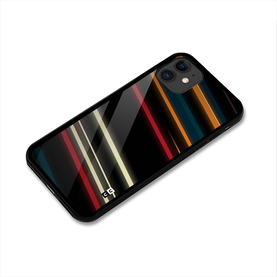 Light Diagonal Stripes Glass Back Case for iPhone 11
