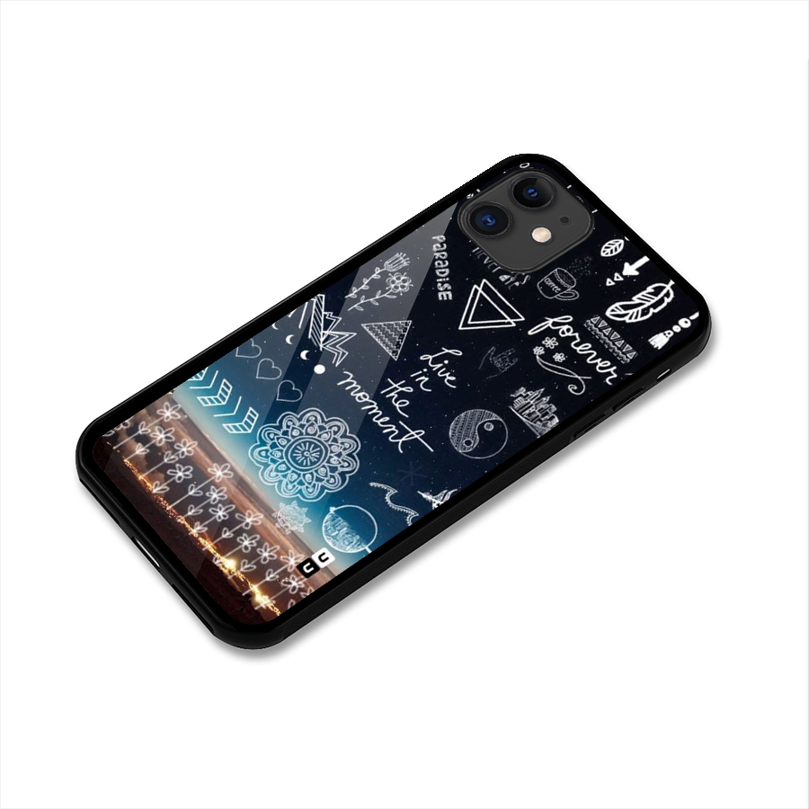 Live In The Moment Glass Back Case for iPhone 11