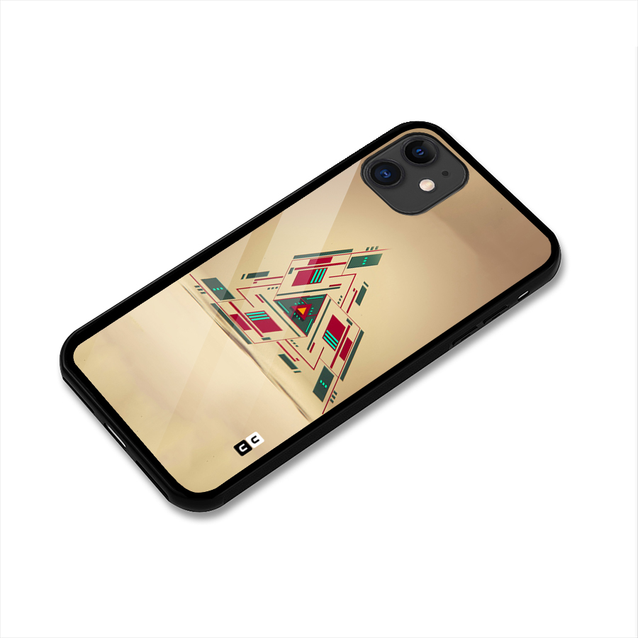 Maze Triangle Glass Back Case for iPhone 11