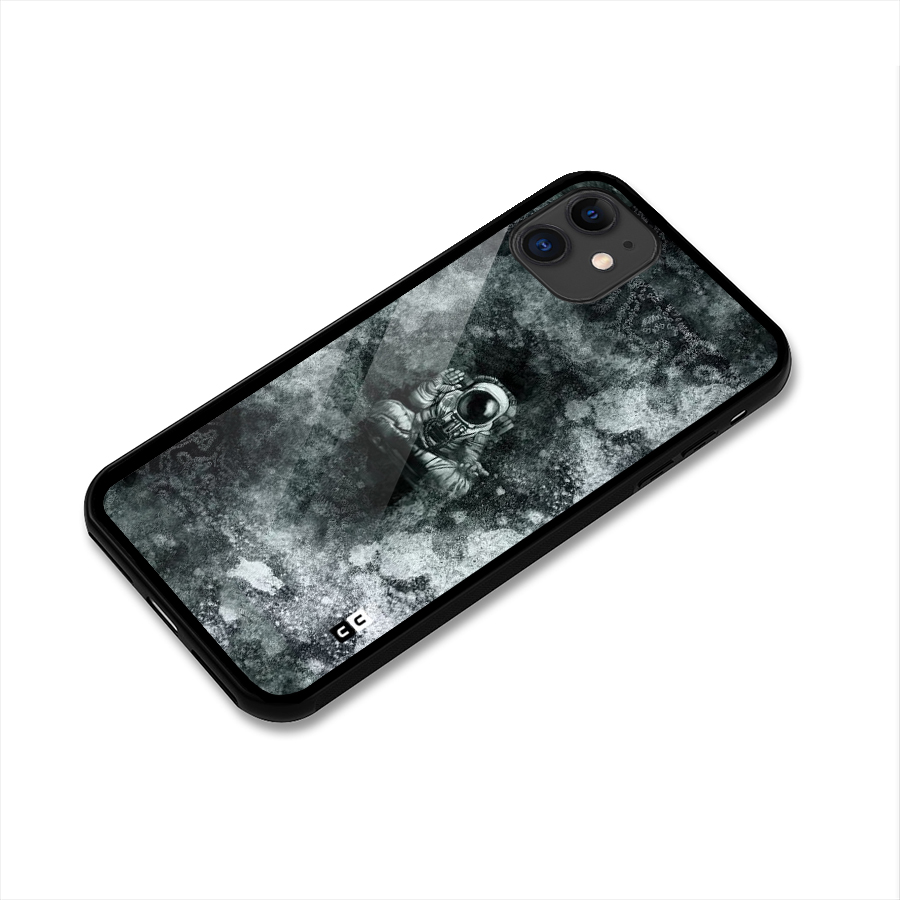 Meditating Spaceman Glass Back Case for iPhone 11
