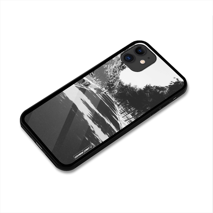 Monochrome Path Glass Back Case for iPhone 11