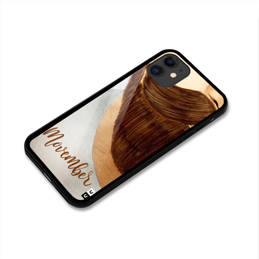Movember Moustache Glass Back Case for iPhone 11