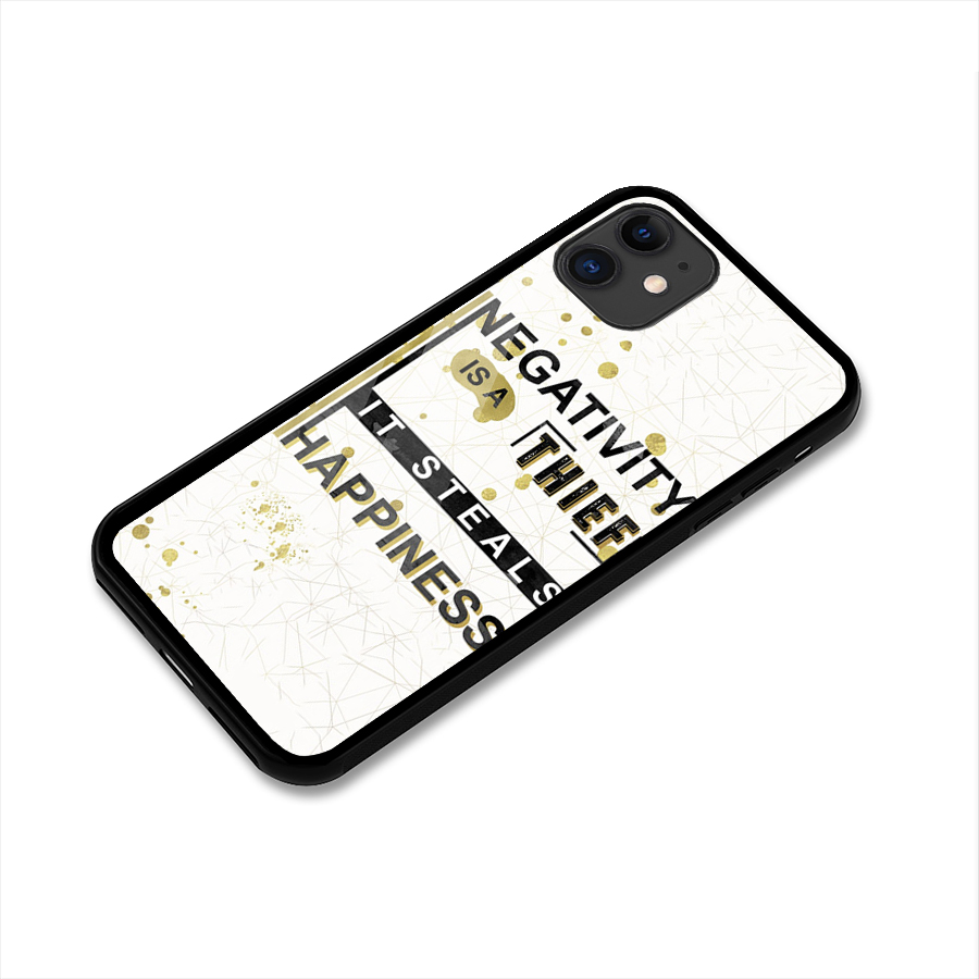 Negativity Thief Glass Back Case for iPhone 11