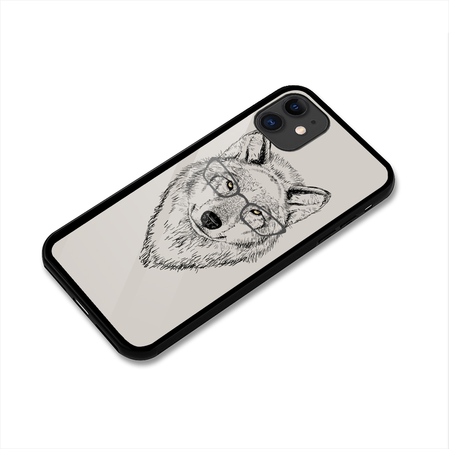 Nerdy Wolf Glass Back Case for iPhone 11