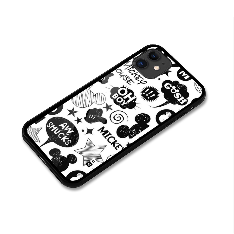 Oh Boy Design Glass Back Case for iPhone 11