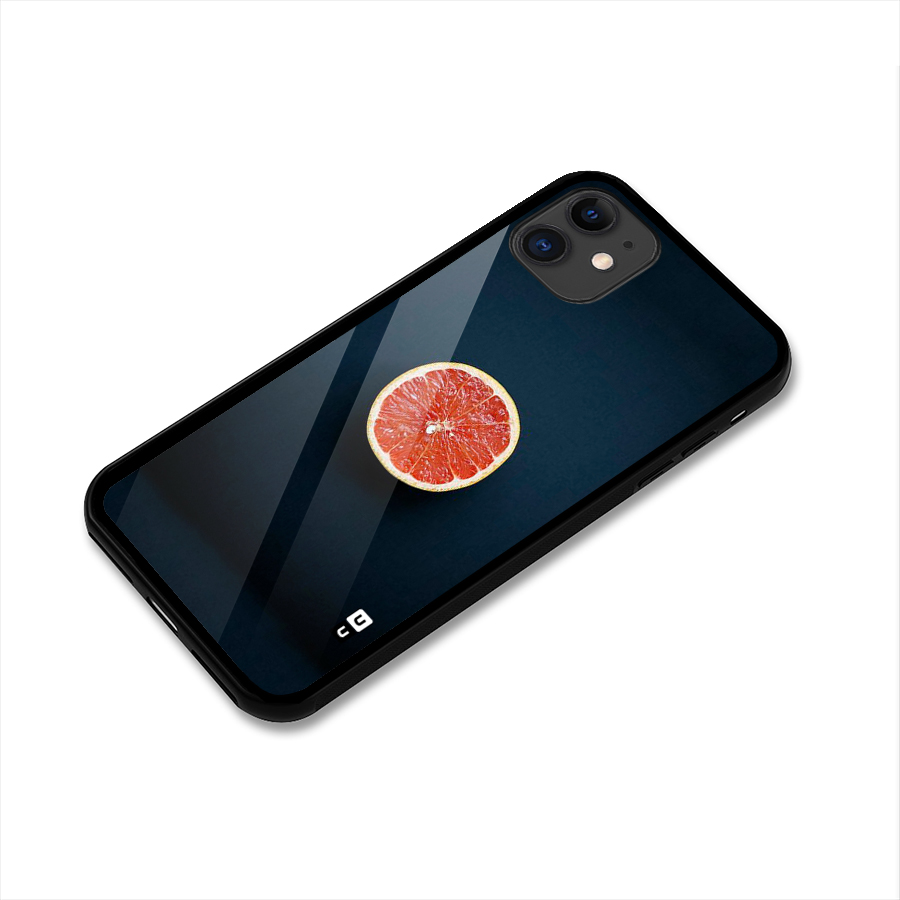 Orange Design Glass Back Case for iPhone 11
