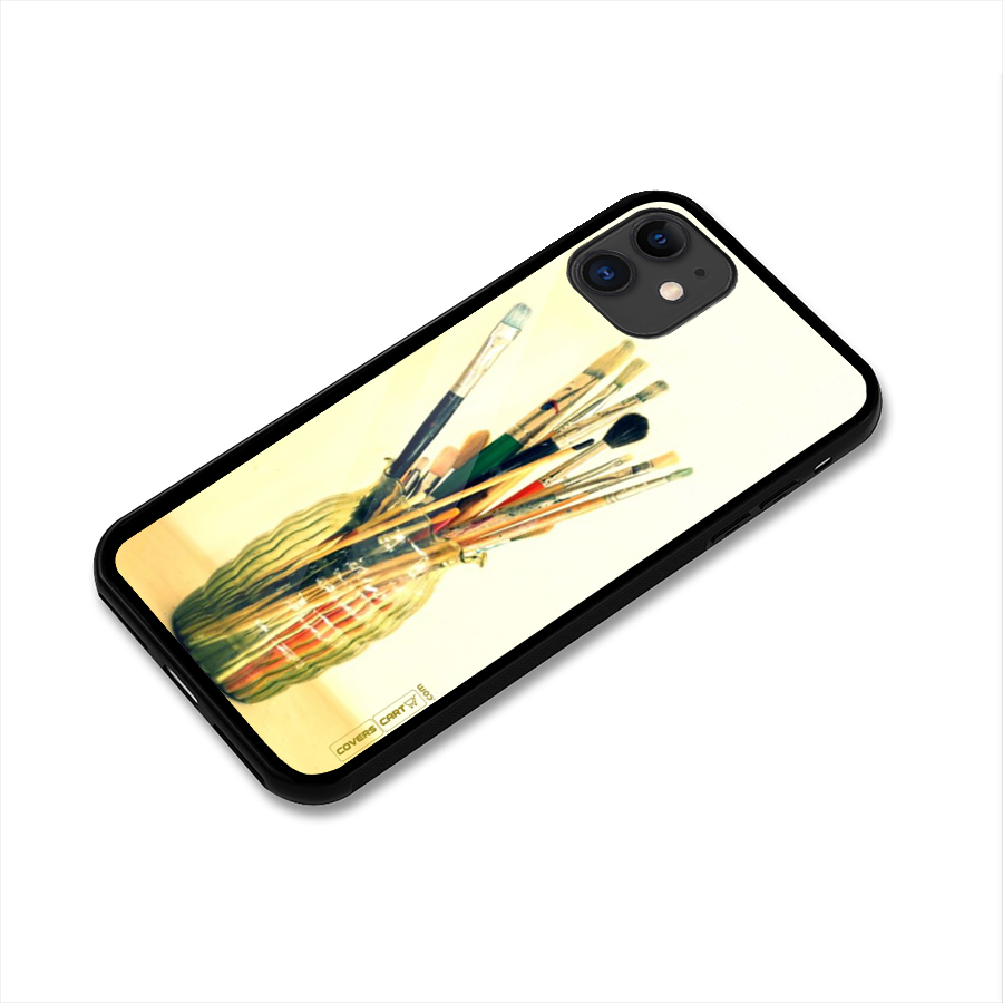 Paint Vass Glass Back Case for iPhone 11