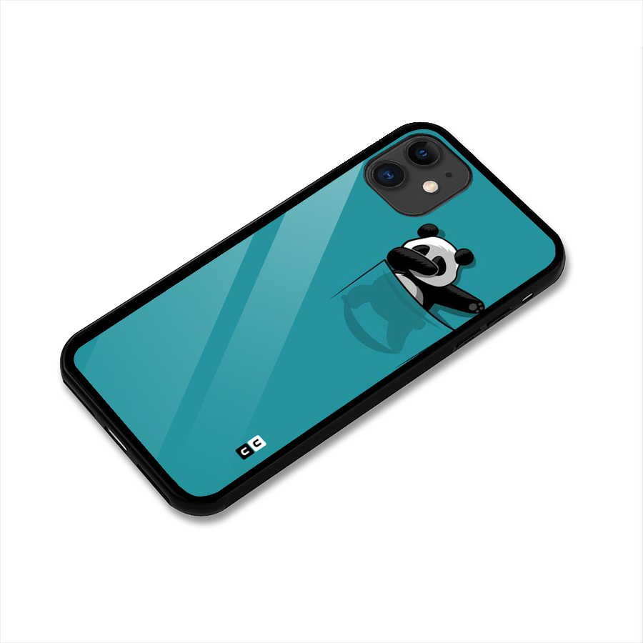 Panda Dabbing Away Glass Back Case for iPhone 11