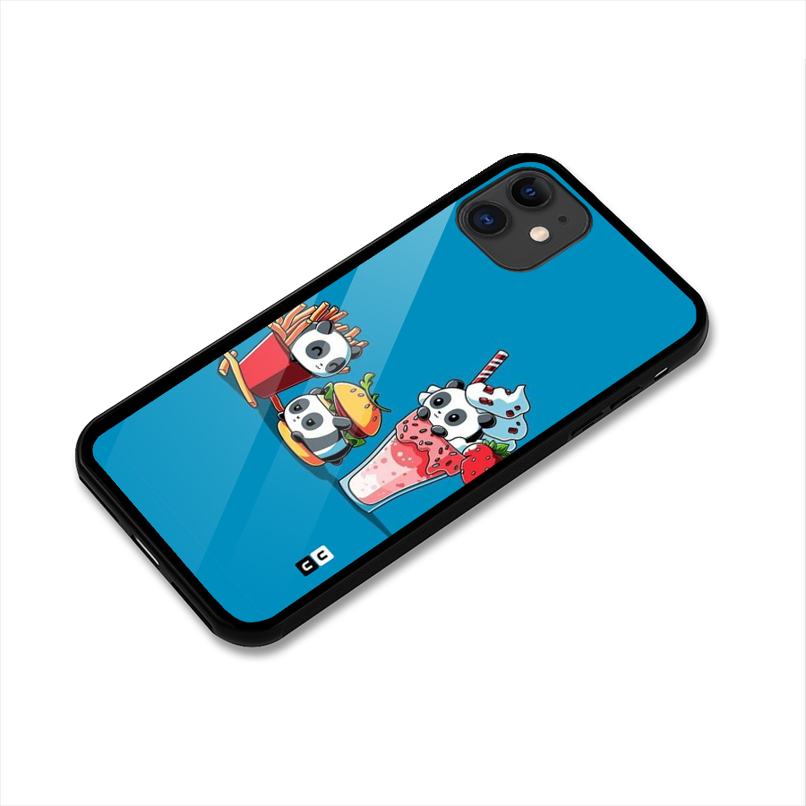 Panda Lazy Glass Back Case for iPhone 11