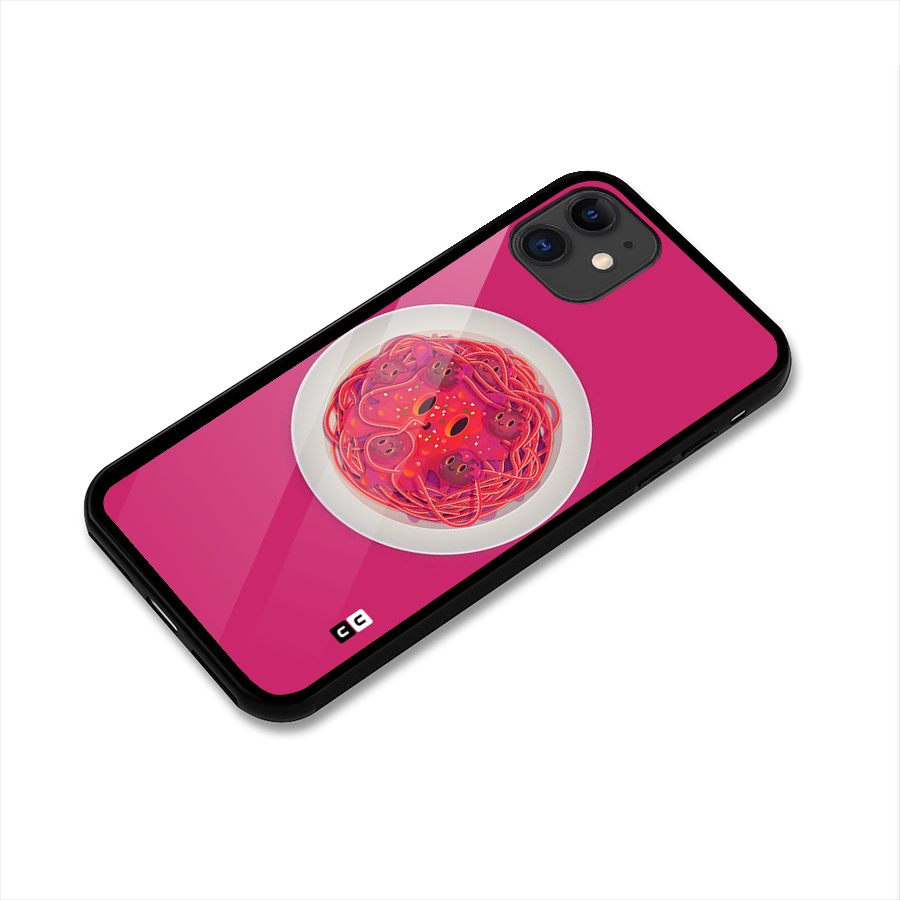 Pasta Cute Glass Back Case for iPhone 11