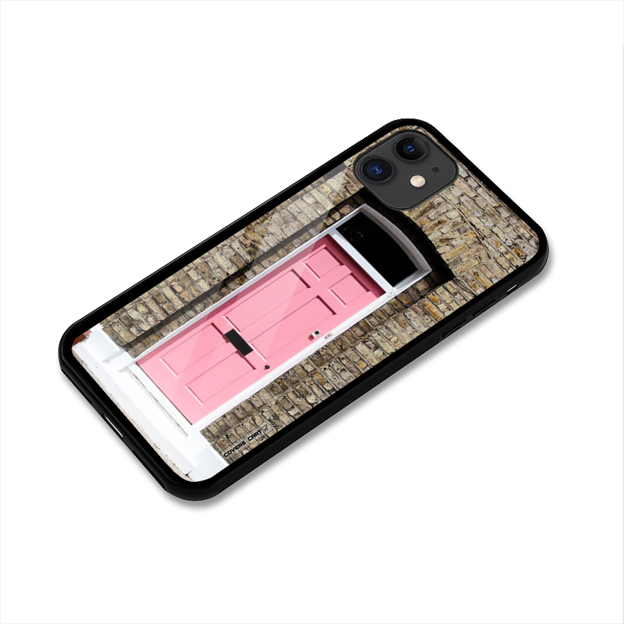 Pastel Pink Door Glass Back Case for iPhone 11