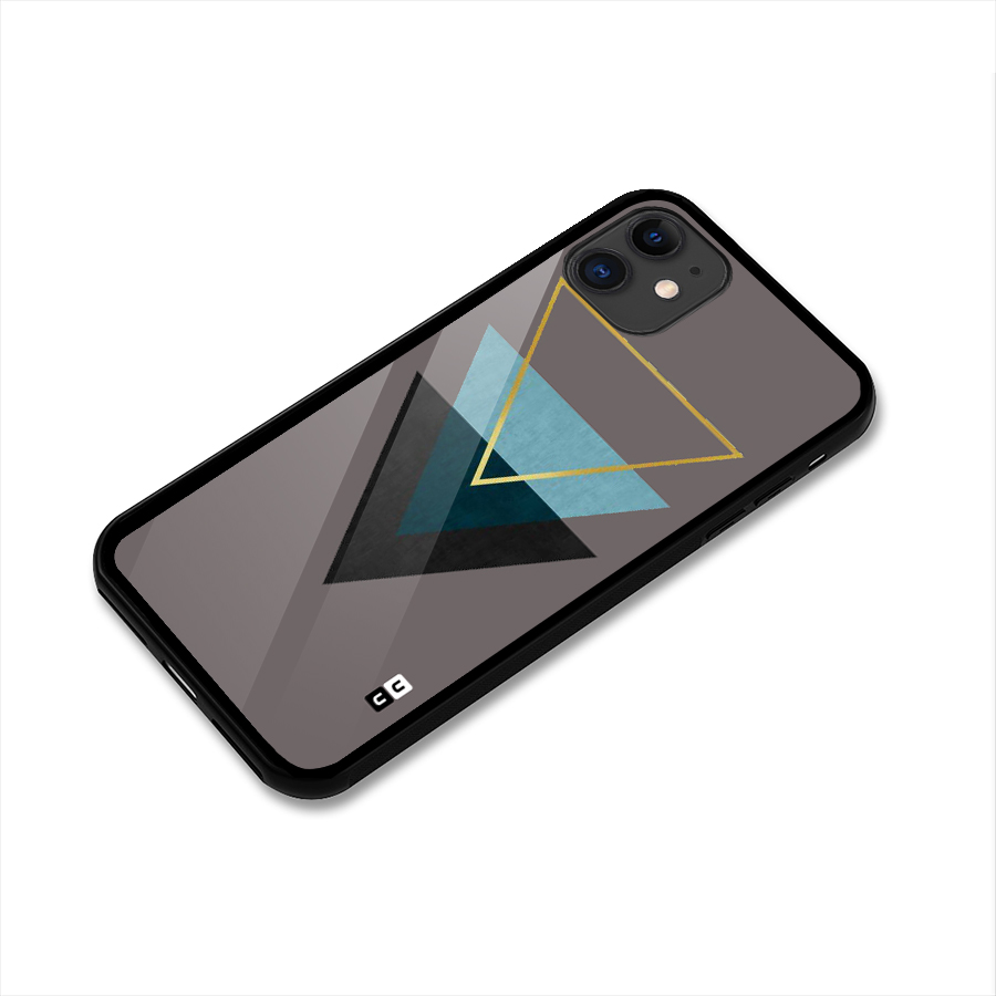 Pastel Triangle Glass Back Case for iPhone 11