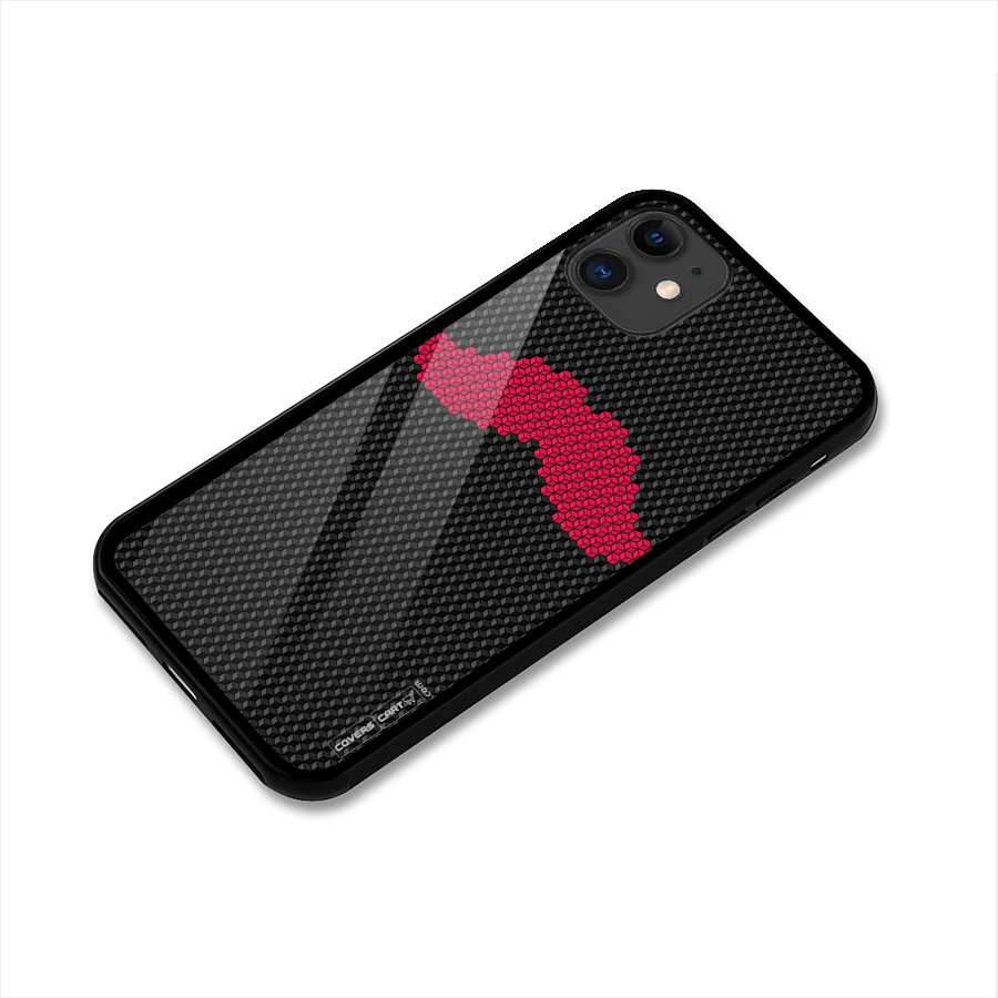 Pink Moustache Glass Back Case for iPhone 11