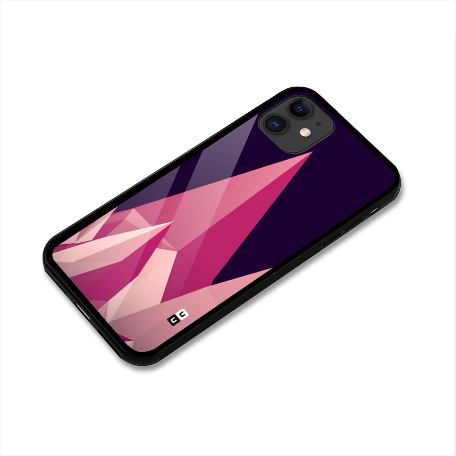 Pink Sharp Glass Back Case for iPhone 11